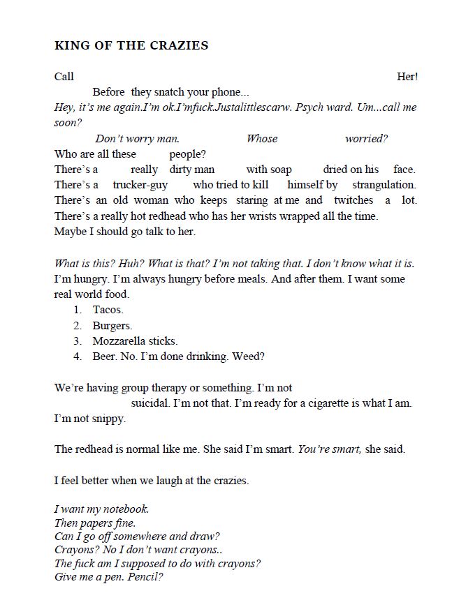 King of the Crazies 1 of 2